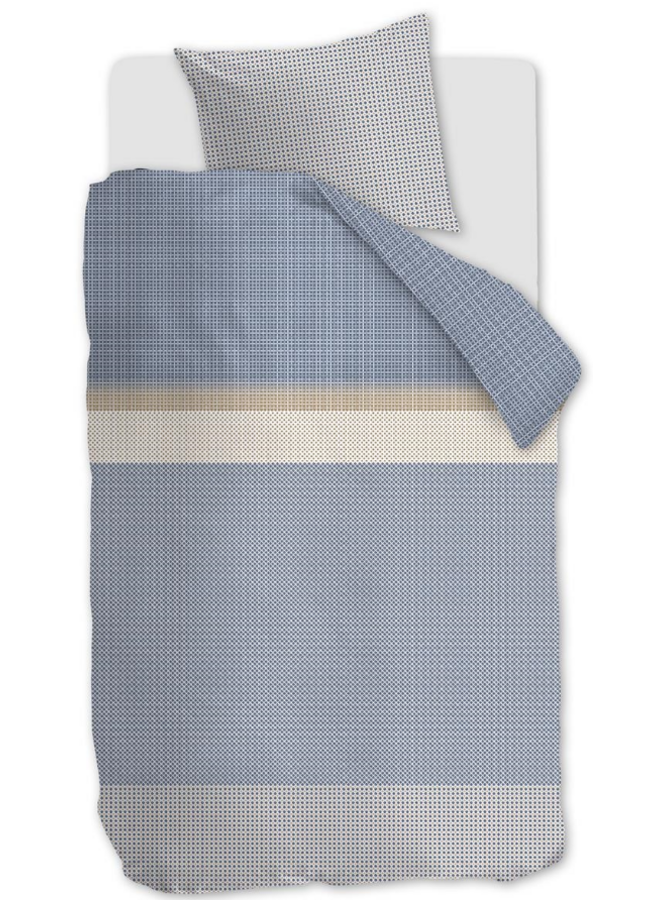 Dekbedovertrek Bernou Blauw - Katoensatijn PL3