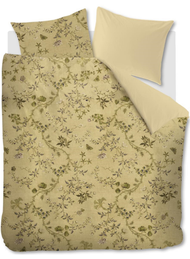 Beddinghouse Dekbedovertrek Charlotte Olijfgroen - Katoensatijn