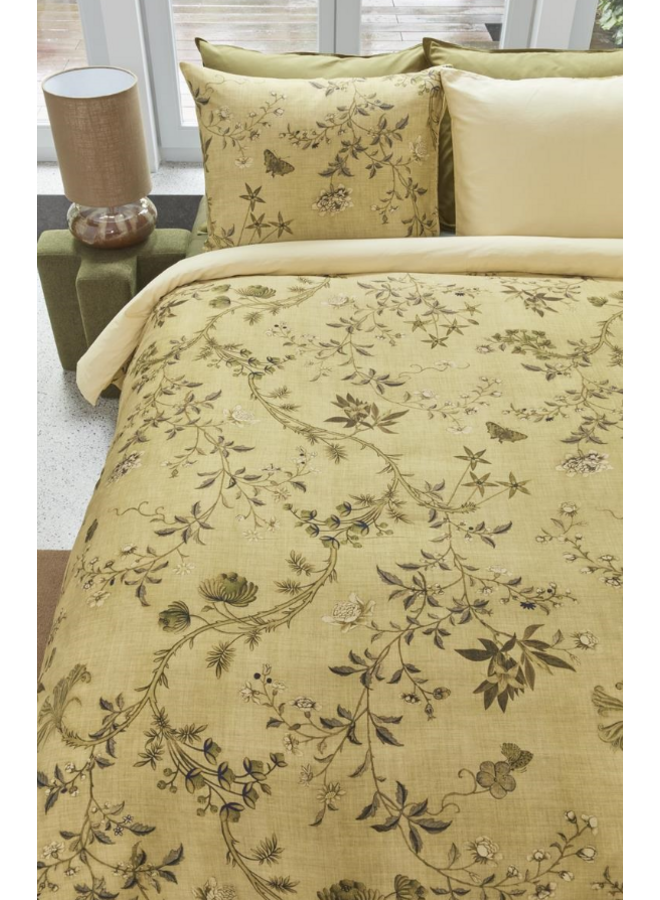 Beddinghouse Dekbedovertrek Charlotte Olijfgroen - Katoensatijn