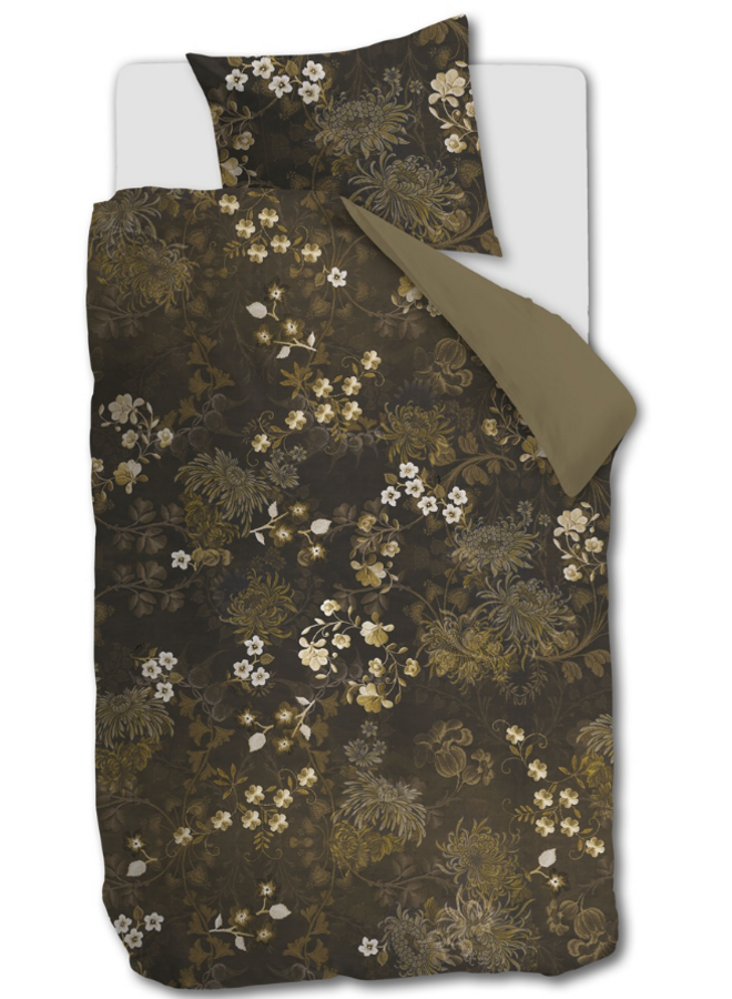 Beddinghouse Dekbedovertrek Darcy Olijfgroen - Katoensatijn