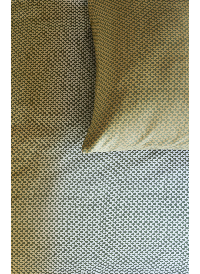 Beddinghouse Dekbedovertrek Elvi Groen - Katoensatijn