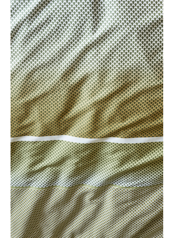 Beddinghouse Dekbedovertrek Elvi Groen - Katoensatijn