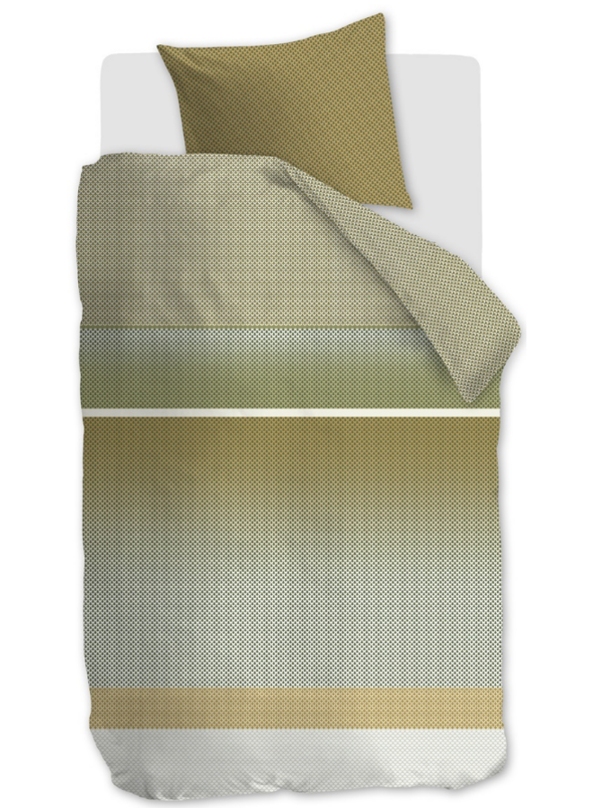 Beddinghouse Dekbedovertrek Elvi Groen - Katoensatijn