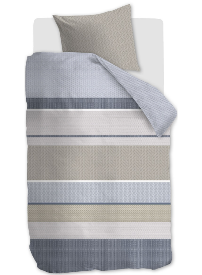 Beddinghouse Dekbedovertrek Hilde Blauw - Katoensatijn