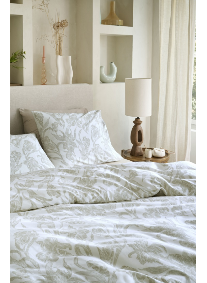 Beddinghouse Dekbedovertrek Irys Zand - Katoensatijn