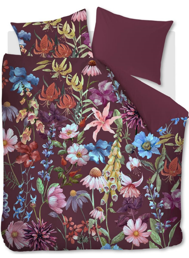 Dekbedovertrek Lily Multi - Katoensatijn