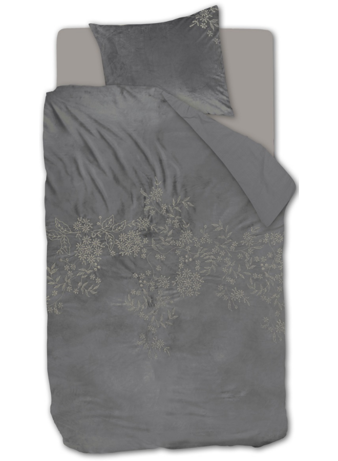 Beddinghouse Dekbedovertrek Arya Grijs - Velvet