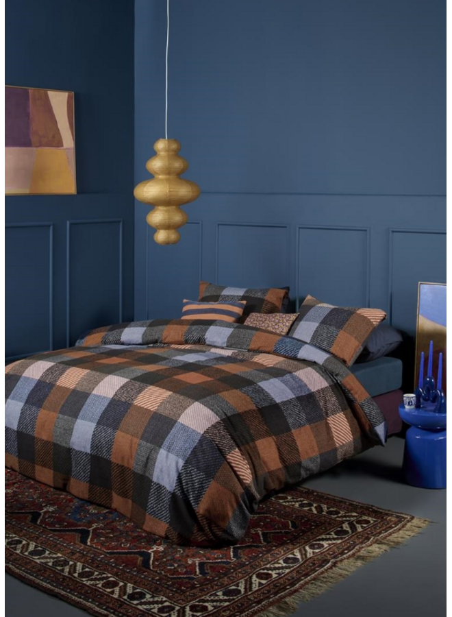 Beddinghouse Dekbedovertrek Beckett Blauw - Flanel