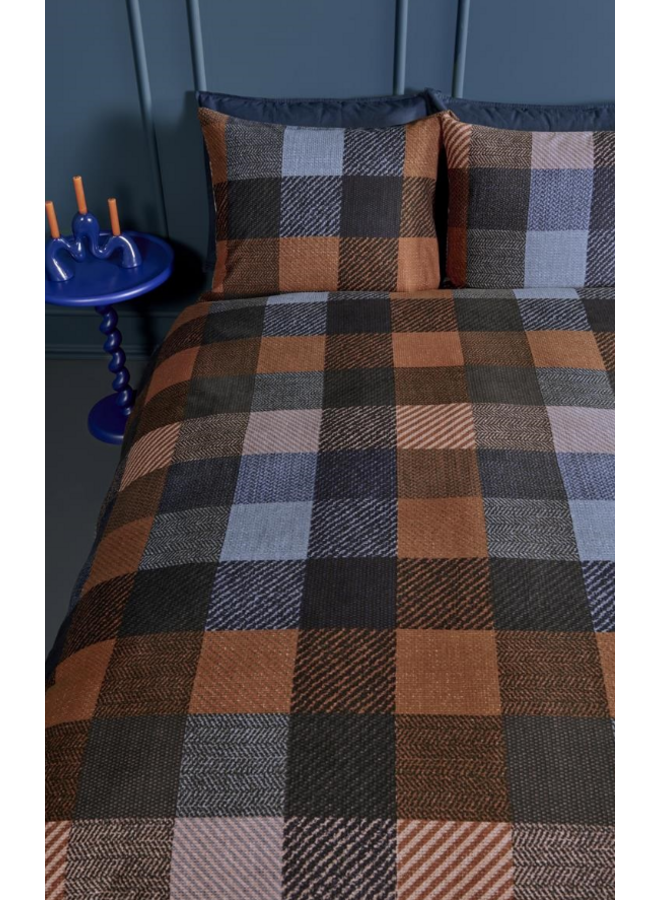 Beddinghouse Dekbedovertrek Beckett Blauw - Flanel