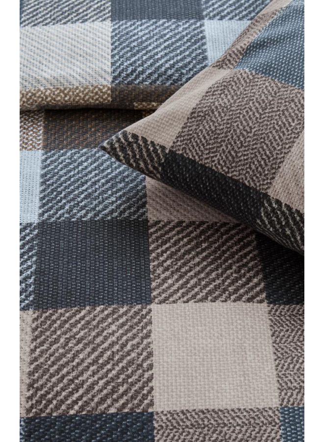 Beddinghouse Dekbedovertrek Beckett Grijs - Flanel