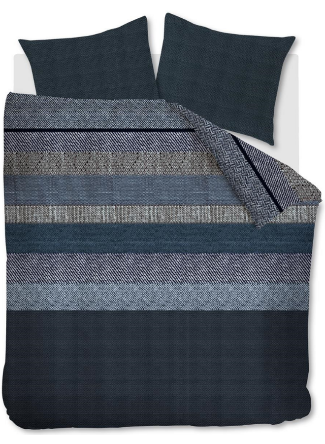 Dekbedovertrek Enzo Blauw - Flanel