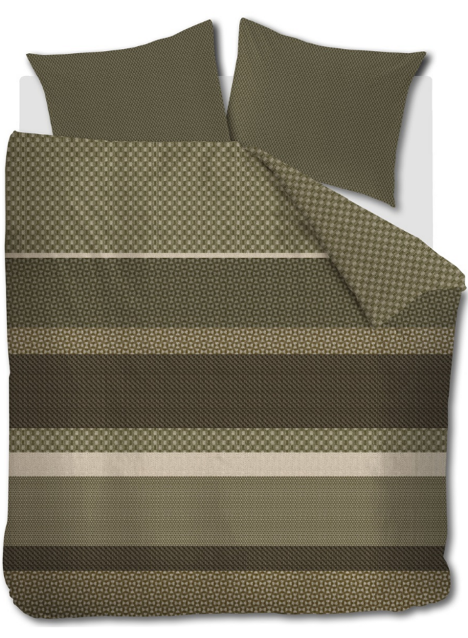 Dekbedovertrek Fera Groen - Flanel PL1