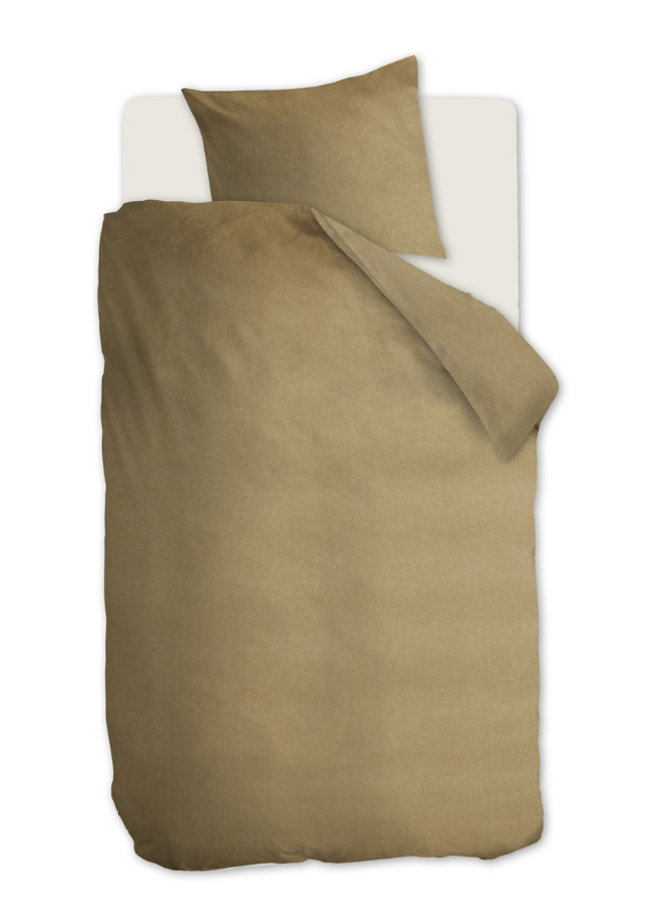 Beddinghouse Dekbedovertrek Frost Goud - Flanel