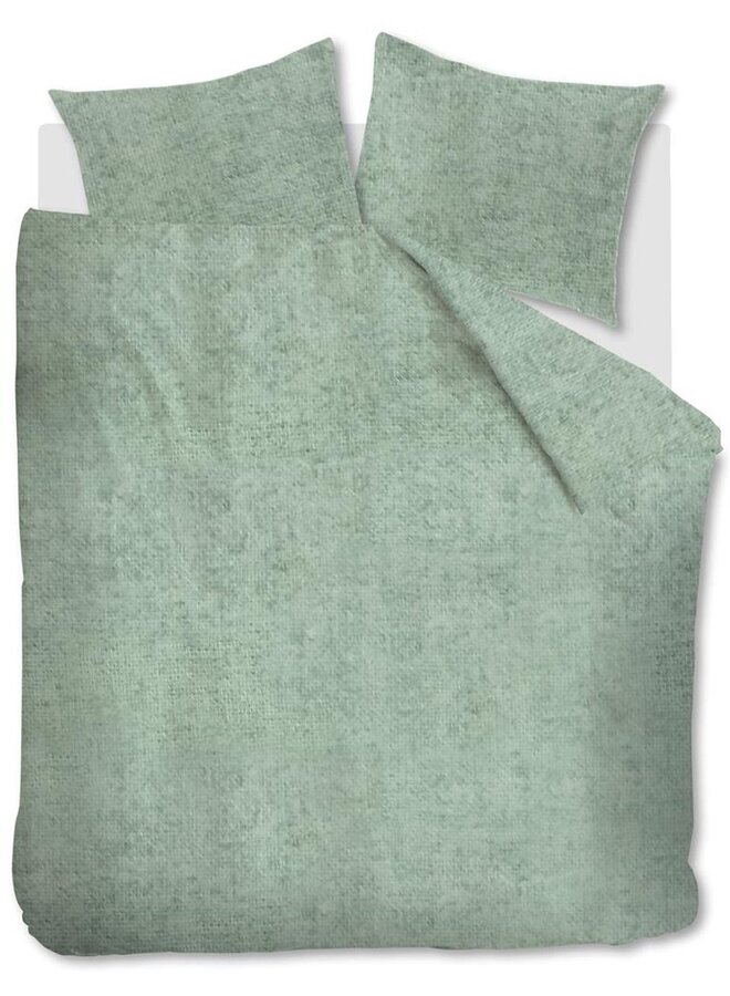 Dekbedovertrek Frost Grijsgroen - Flanel
