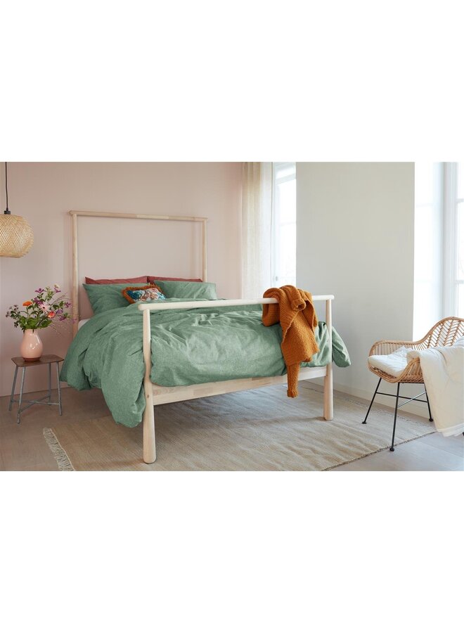 Beddinghouse Dekbedovertrek Frost Grijsgroen - Flanel