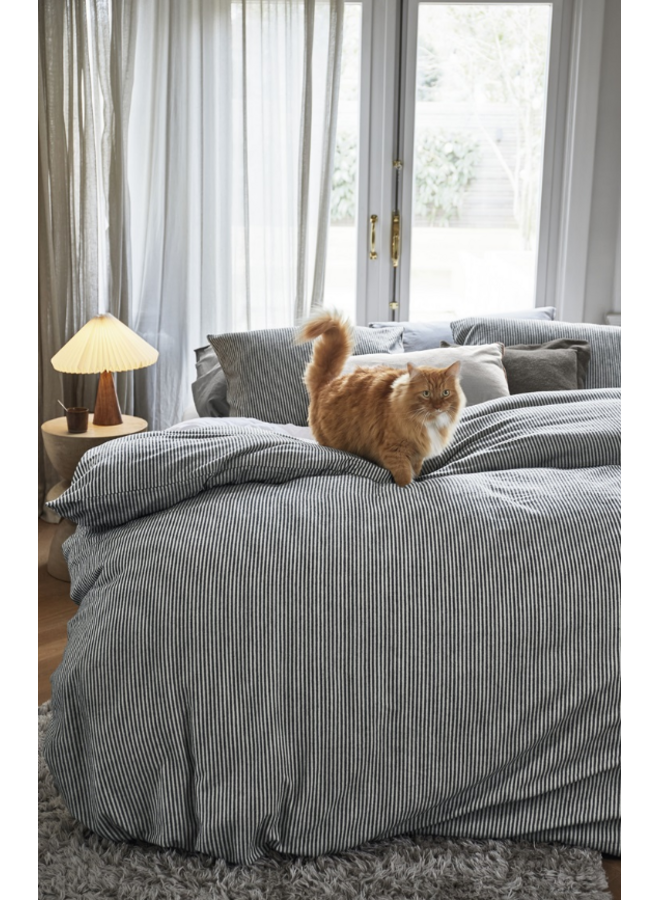 Beddinghouse Dekbedovertrek Ivan Zwart - Flanel