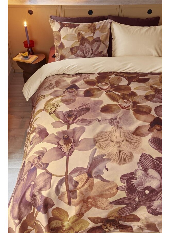 Beddinghouse Dekbedovertrek Orchid Terra - Katoensatijn