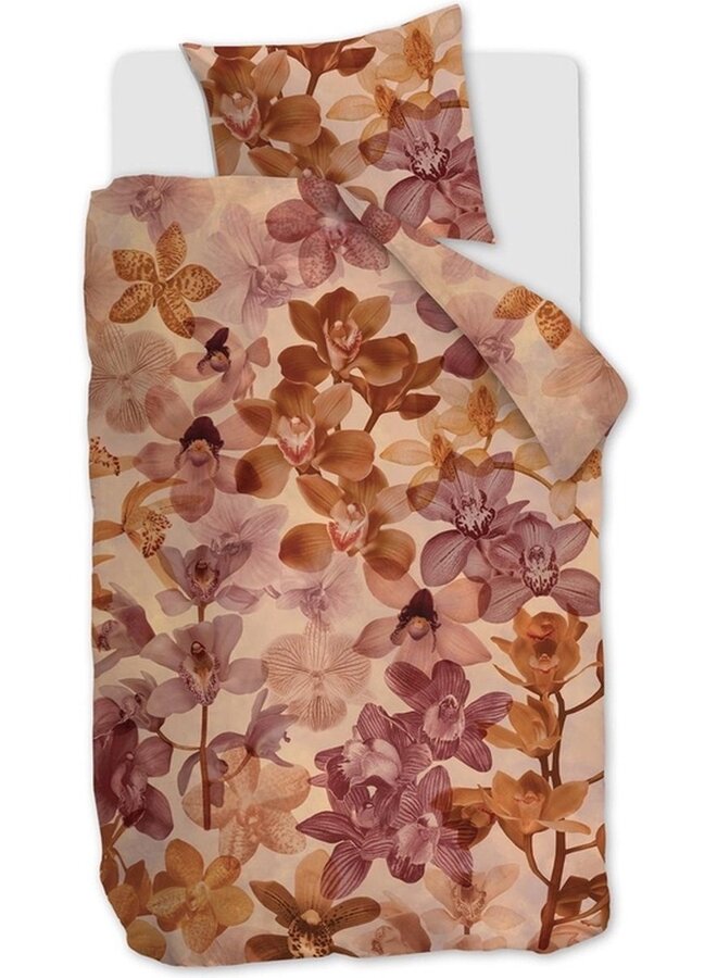 Beddinghouse Dekbedovertrek Orchid Terra - Katoensatijn