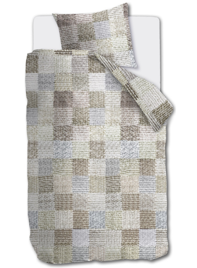 Beddinghouse Dekbedovertrek Patches Naturel - Flanel