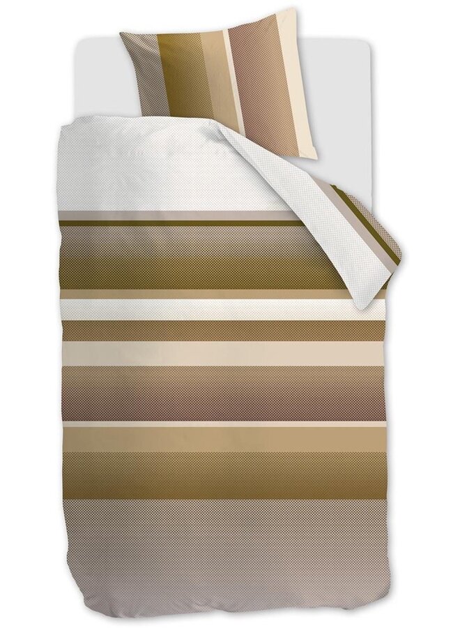 Beddinghouse Dekbedovertrek Rhys Goud - Katoensatijn
