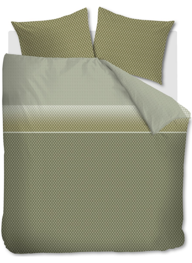 Beddinghouse Dekbedovertrek Riven Groen - Katoen
