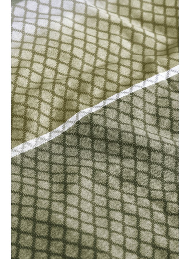 Beddinghouse Dekbedovertrek Riven Groen - Katoen