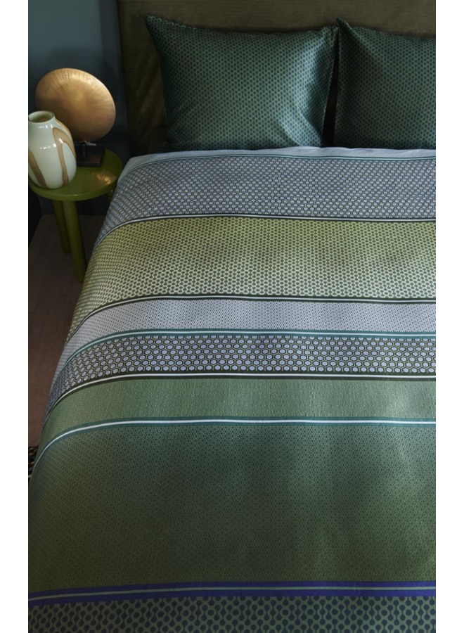 Beddinghouse Dekbedovertrek Romeo Blauwgroen - Lyocell/Katoen