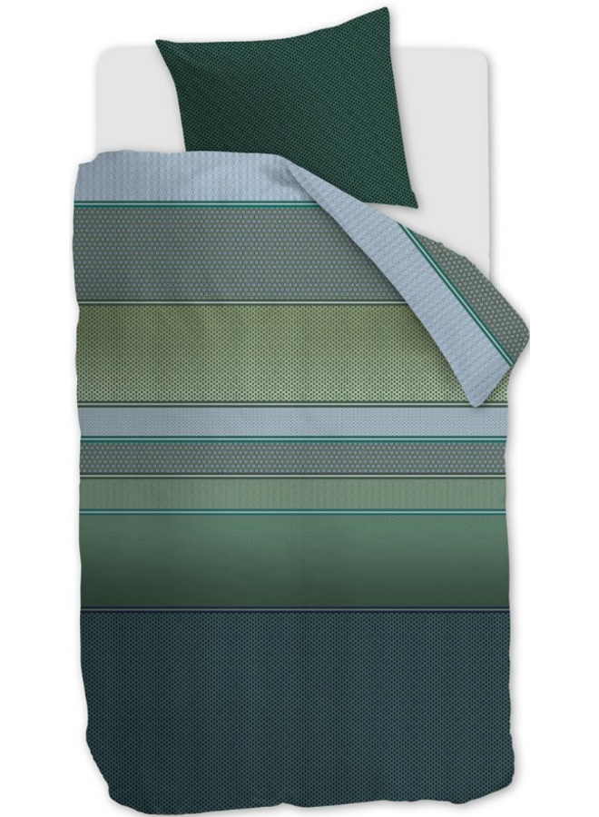 Beddinghouse Dekbedovertrek Romeo Blauwgroen - Lyocell/Katoen