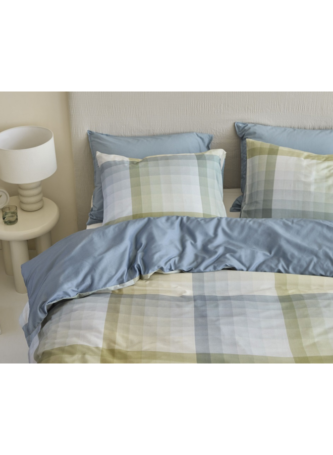Beddinghouse Dekbedovertrek Sil Blauwgroen - Katoensatijn