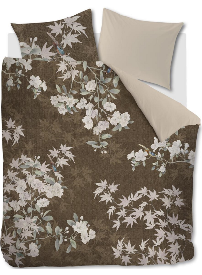 Dekbedovertrek Thalasa Bruin - Lyocell/Katoensatijn