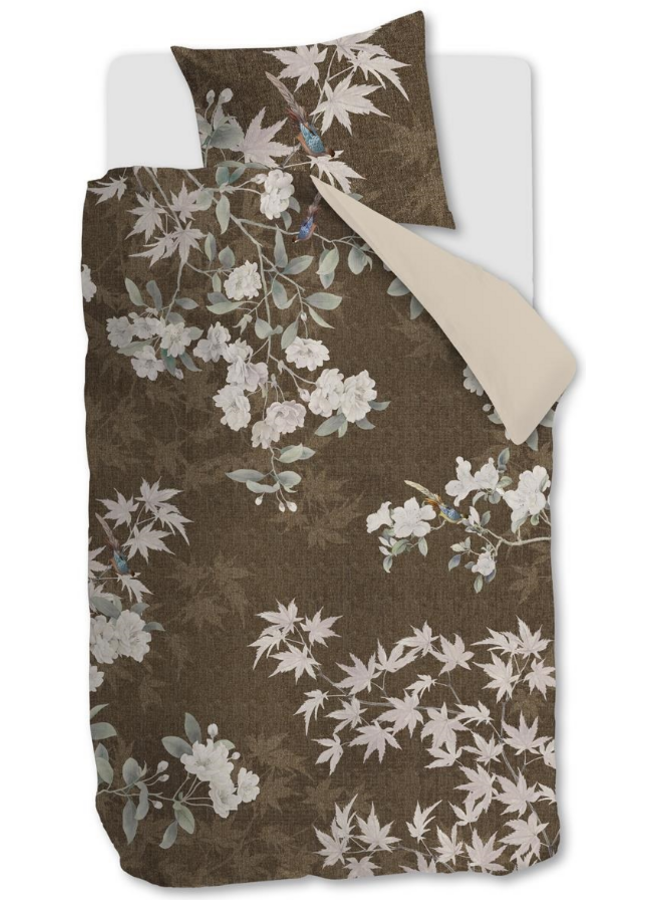 Beddinghouse Dekbedovertrek Thalasa Bruin - Lyocell/Katoensatijn