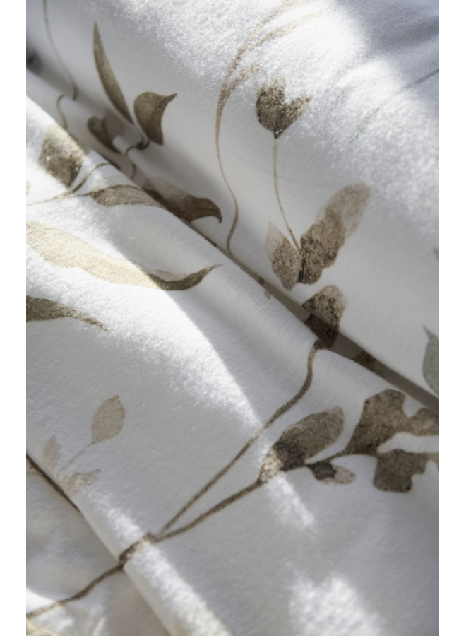 Beddinghouse Dekbedovertrek Twigs Wit - Flanel