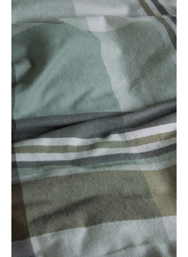 Beddinghouse Dekbedovertrek Vernon Groen - Flanel