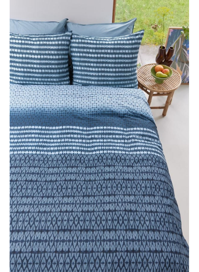 Beddinghouse Dekbedovertrek Yori Blauw - Katoen