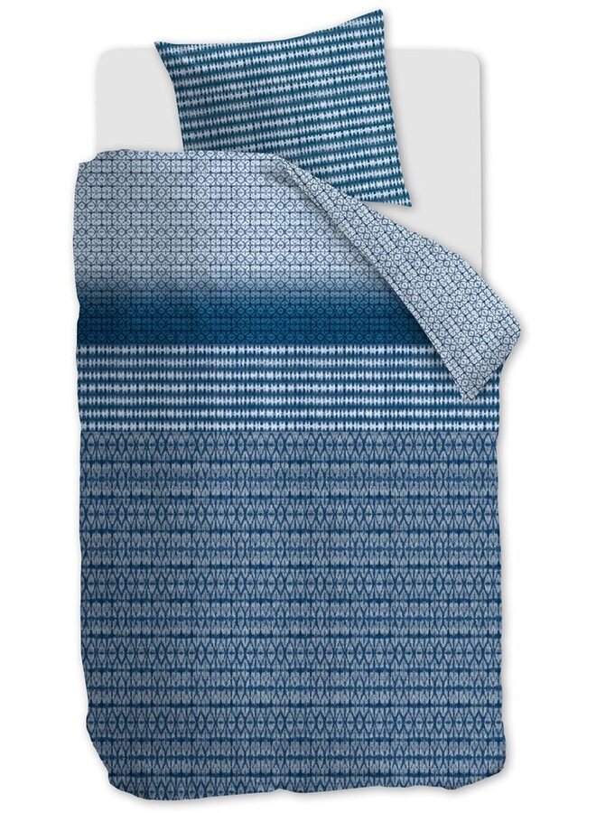 Beddinghouse Dekbedovertrek Yori Blauw - Katoen