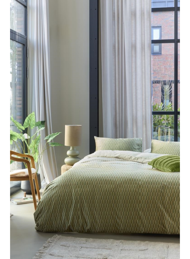 Beddinghouse Dekbedovertrek Nora Groen - Velvet