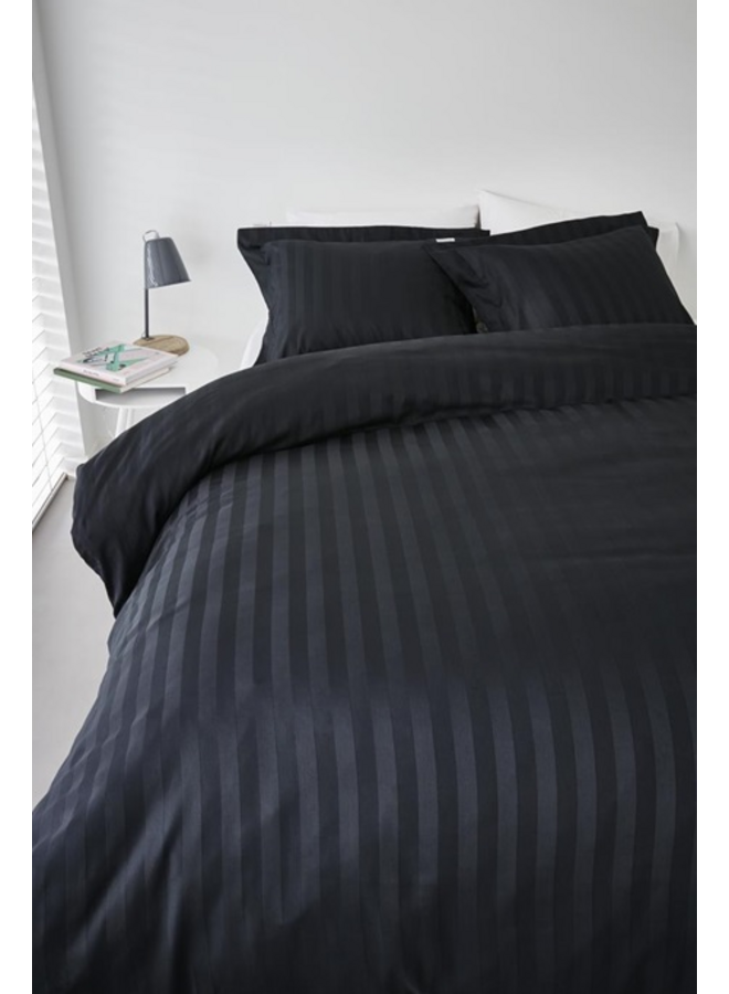 Beddinghouse Dekbedovertrek Shine Zwart - Katoensatijn