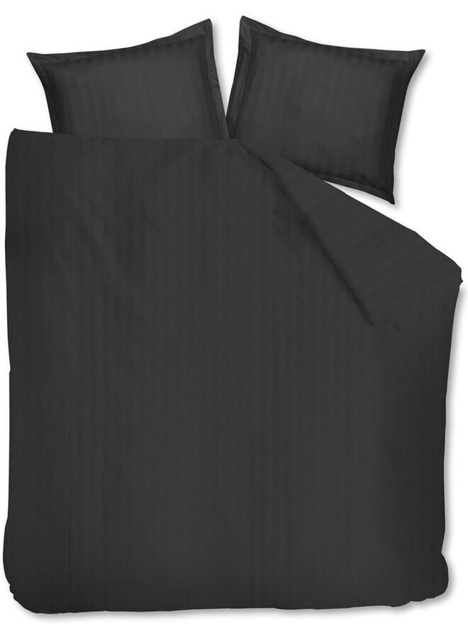 Beddinghouse Dekbedovertrek Shine Antraciet - Katoensatijn