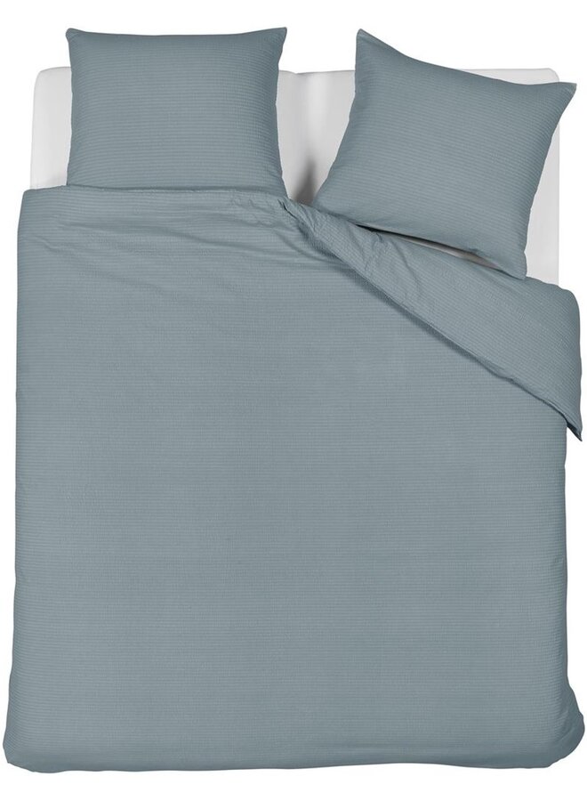 Beddinghouse Dekbedovertrek Summer Blauwgrijs - Seersucker Katoen