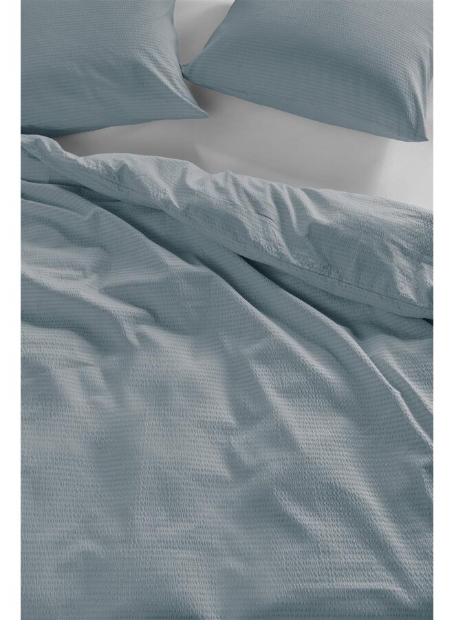 Beddinghouse Dekbedovertrek Summer Blauwgrijs - Seersucker Katoen