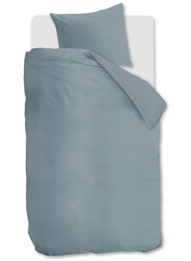 Beddinghouse Dekbedovertrek Summer Blauwgrijs - Seersucker Katoen
