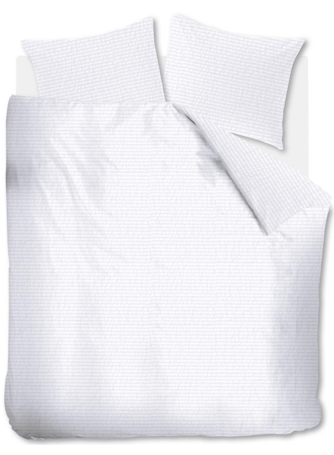 Dekbedovertrek Summer Wit - Seersucker Katoen