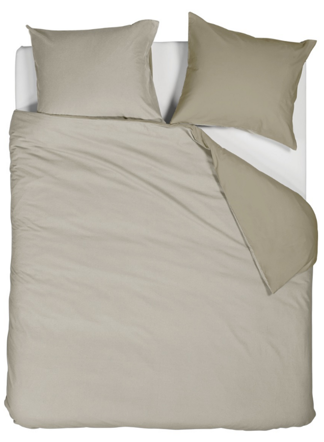 Dekbedovertrek Warm Zand - Flanel PL1