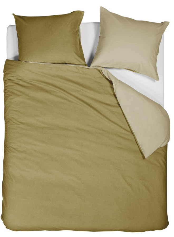 Dekbedovertrek Warm Geel - Flanel PL1