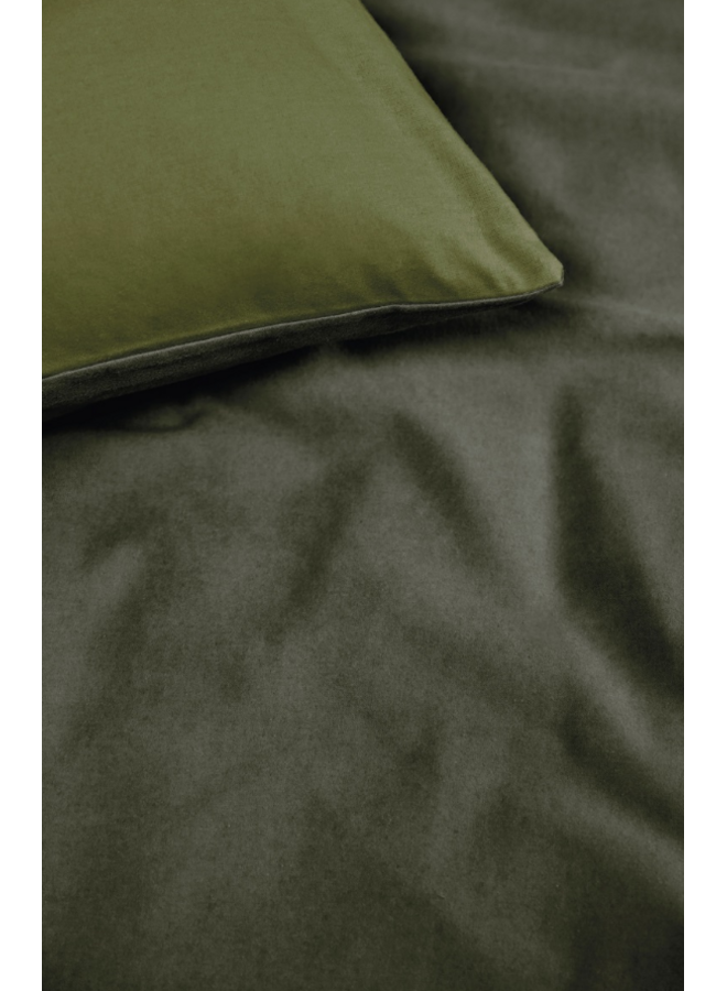 Beddinghouse Dekbedovertrek Warm Groen - Flanel