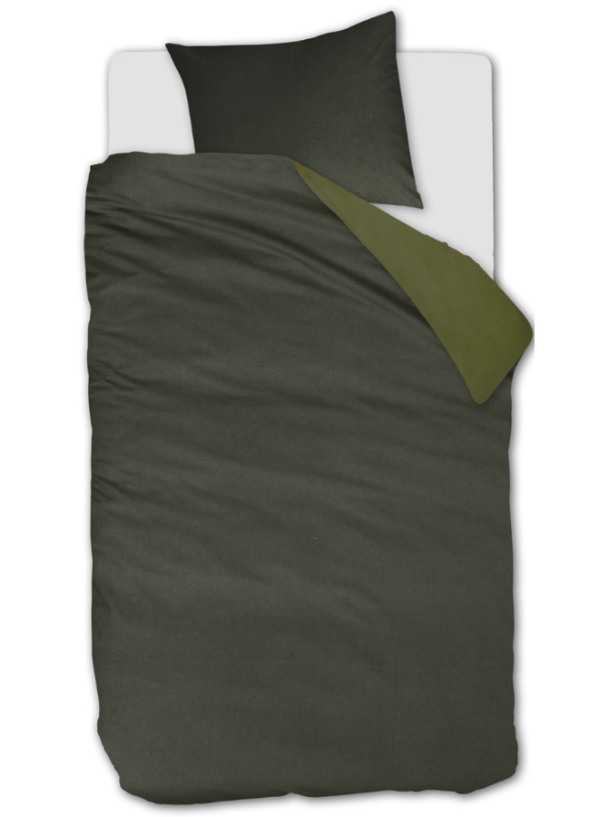 Beddinghouse Dekbedovertrek Warm Groen - Flanel