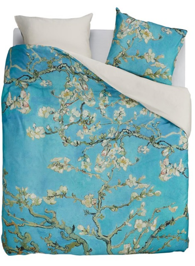 Beddinghouse Dekbedovertrek Almond Blossom Blauw - Katoensatijn