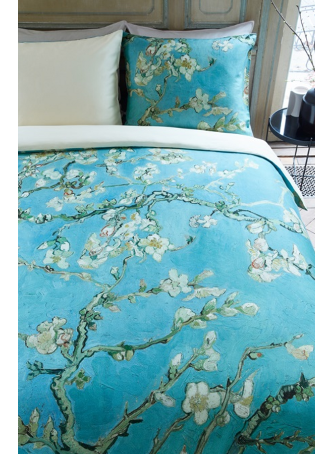 Beddinghouse Dekbedovertrek Almond Blossom Blauw - Katoensatijn