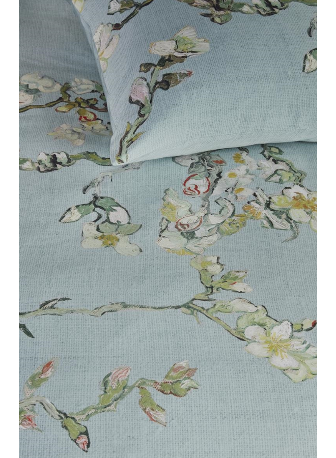 Beddinghouse Dekbedovertrek Blossom Blauwgrijs - Katoensatijn