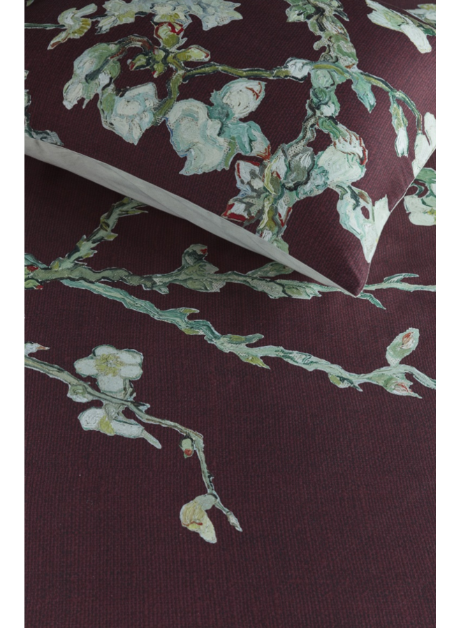 Beddinghouse Dekbedovertrek Blossom Bordo - Katoensatijn